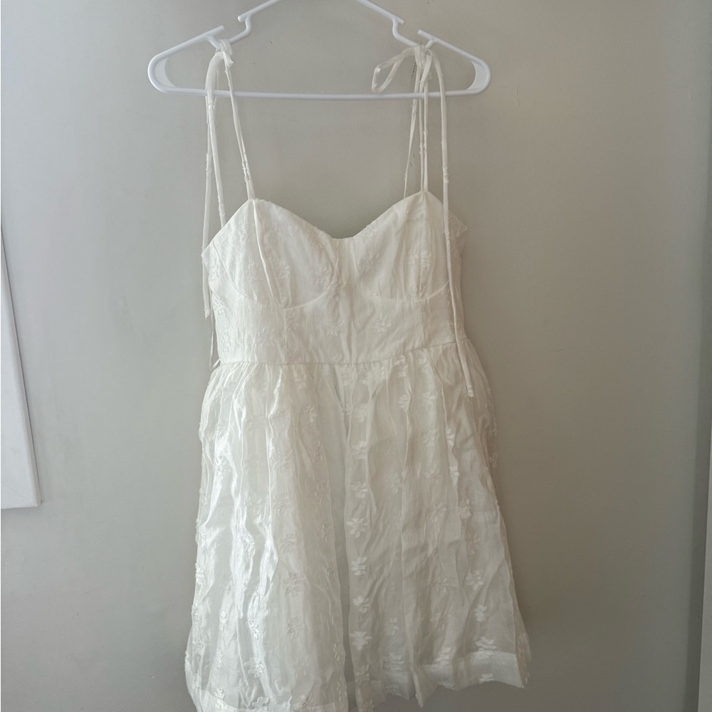 Astr Cream Mini Dress